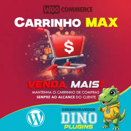 Carrinho Max é um Plugin que exibe carrinho de compras flutuante no Woocommerce
