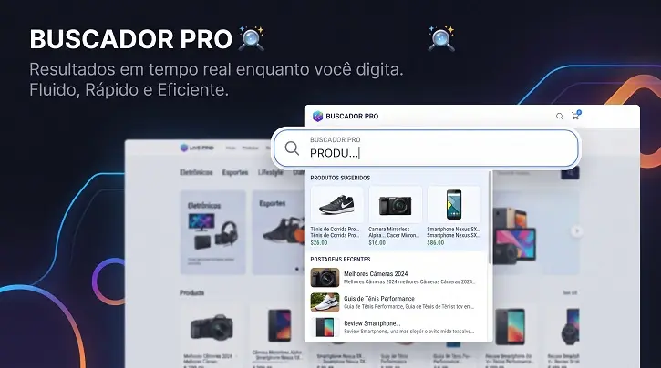 Buscador Pro pesquisas de produtos Woocomerce